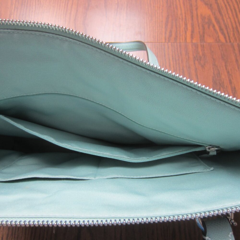 Coach Gallery Tote in Light Teal/Silver - Picture 4 of 7